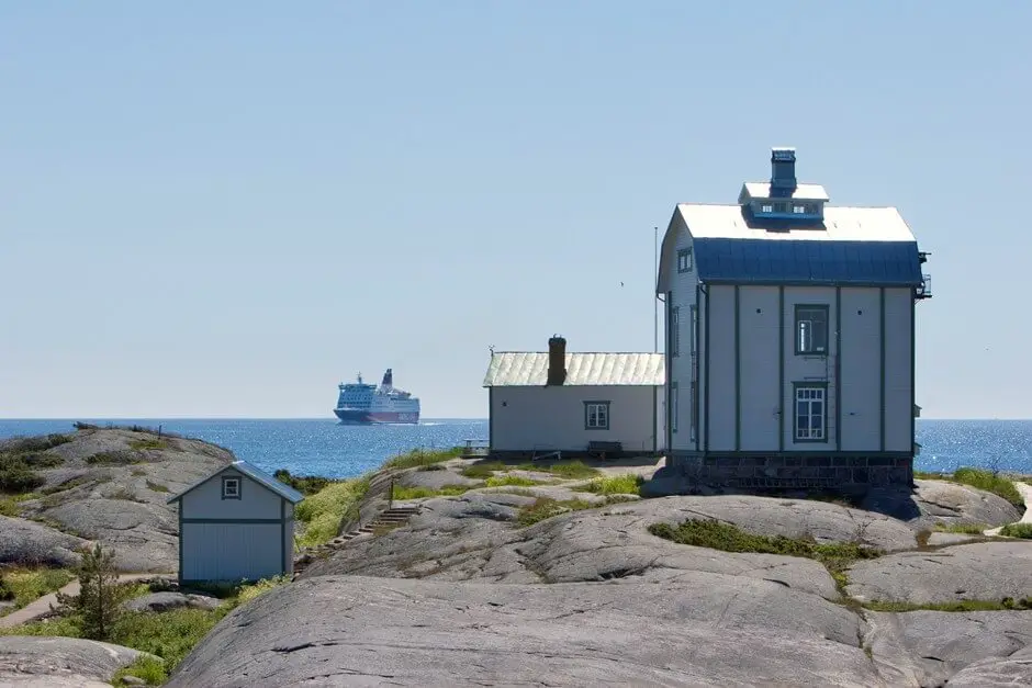 Viking Line vor den Aland Inseln