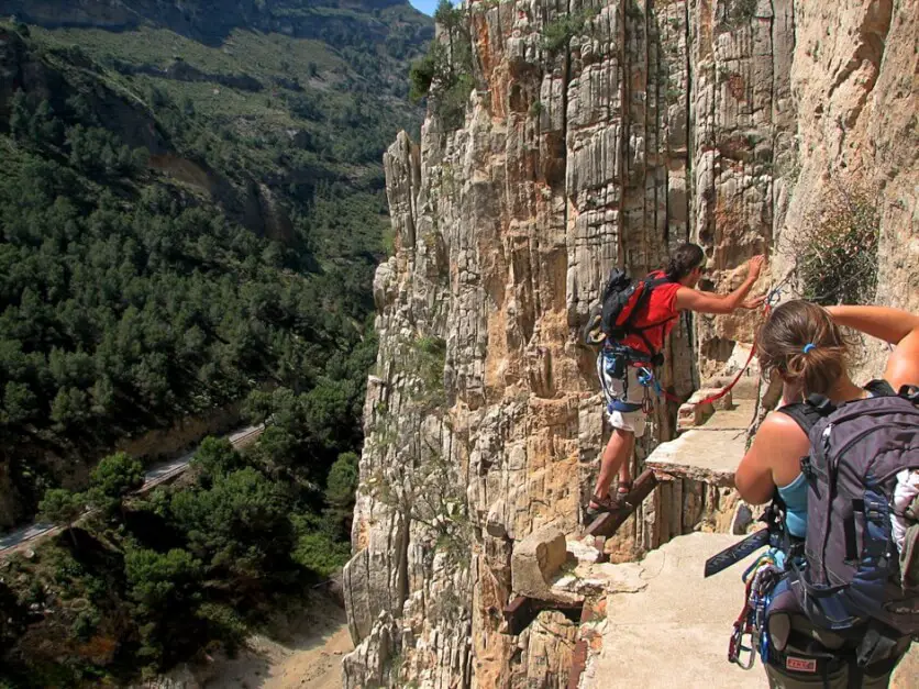 Der Caminito del Rey von einst