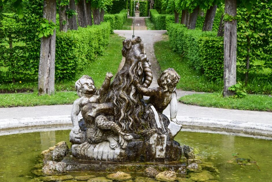 There are always water features in Rokokogarten Veitshöchheim