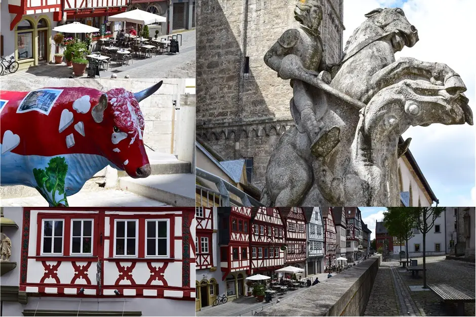 Medieval town Ochsenfurt in the city center