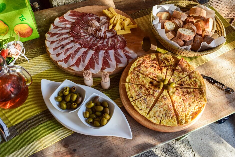 Antipasti in the Zorz winery in the Vipava valley