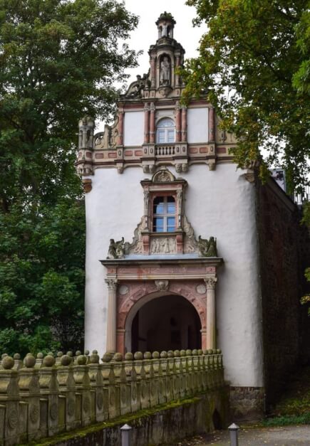 Access to Wiesenburg Castle in Fläming
