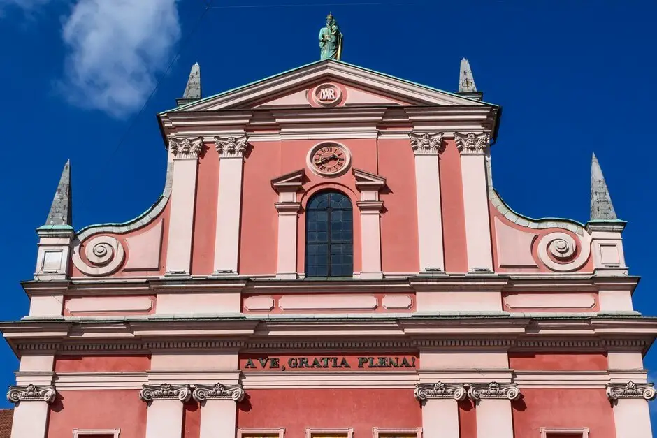 Franciscan Church, one of Ljubljana's sights