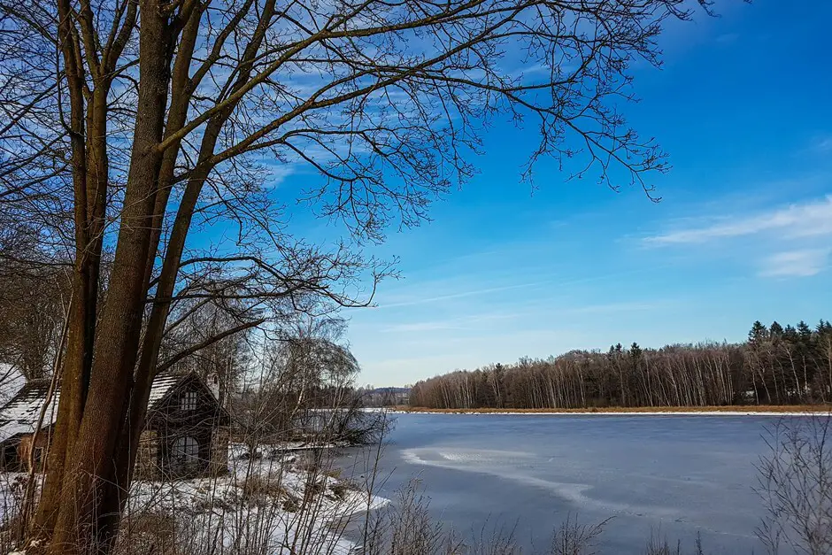 Frozen lakes