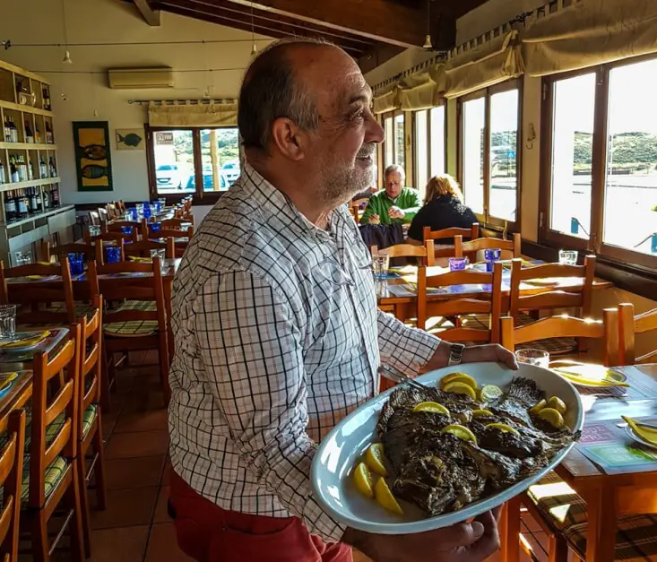 Carlos Barros In Restaurante Arte e Sal, delicacies on the fishing path Portugal