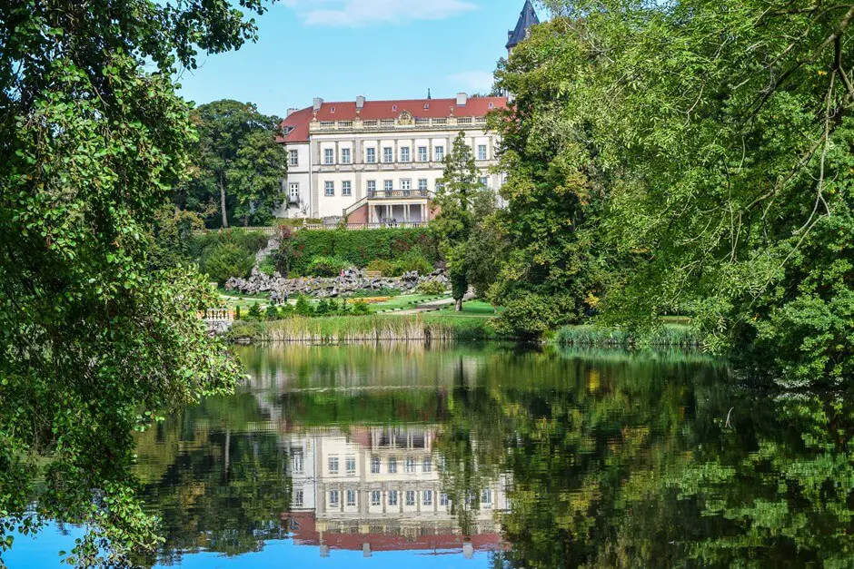 Schlosspark Wiesenburg - once a defense ring with the Bad Belzig castle