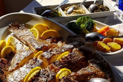 Portuguese fish specialties - grilled turbot