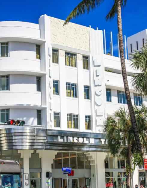 Art Deco District Miami - Lincoln Theater Miami and Beaches