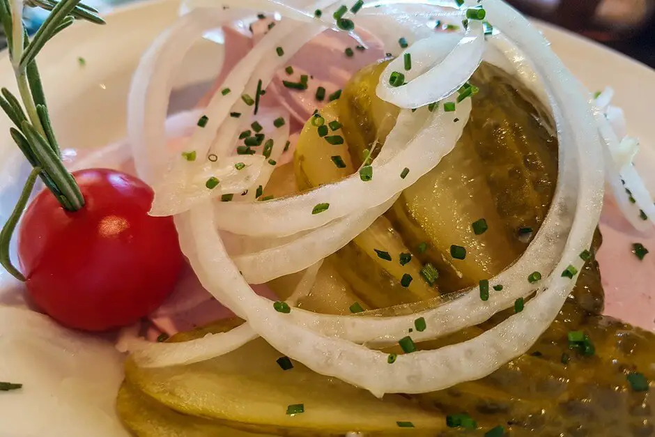 Bavarian sausage salad on the Chiemgau Alps Panorama Tour