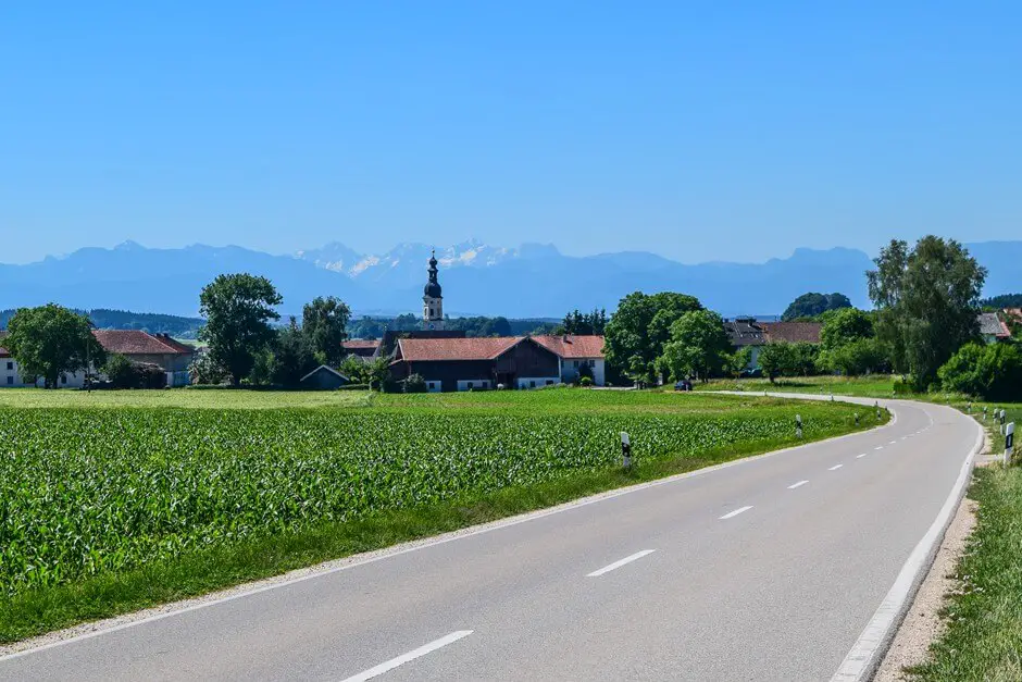 Freutsmoos with Chiemgau Alps Panorama