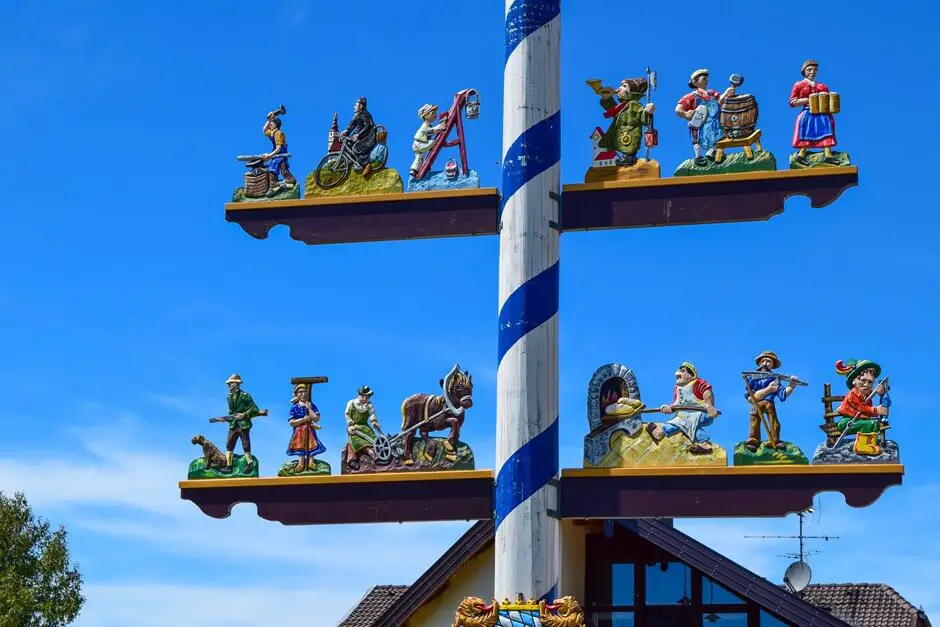 Maypoles are so beautiful in Bavaria on our Chiemgau Alps Panorama Tour