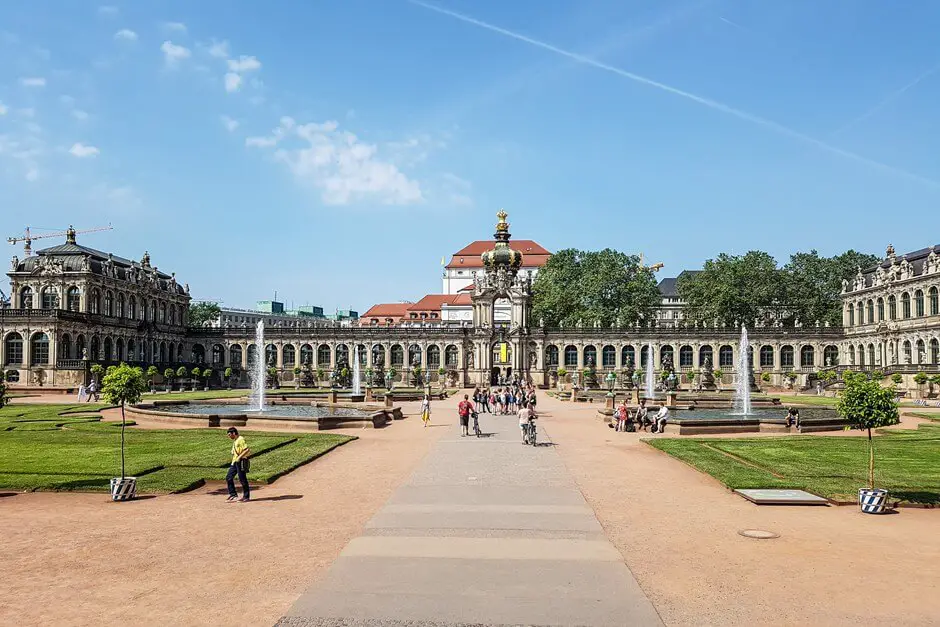 Baroque castles in Saxony - Orangery in the Zwinger