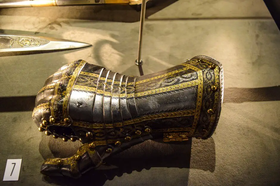 Culture and history in Vaduz - an armor hand