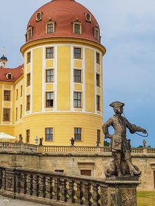 Teilansicht von Schloss Moritzburg