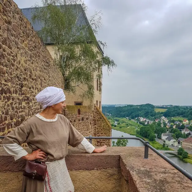 Maid Anna at Mildenstein Castle near Leisnig