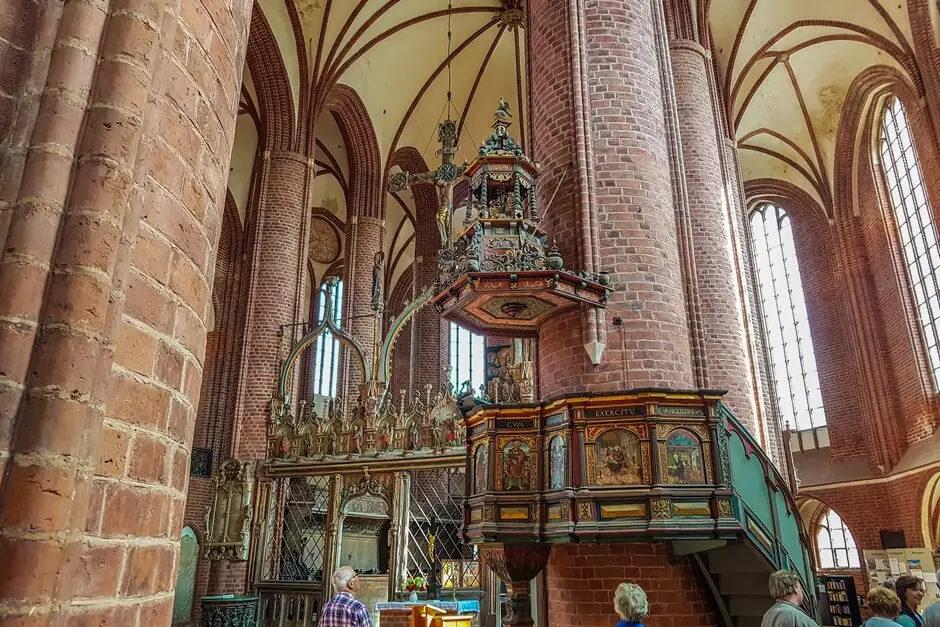 Kanzel in der Pfarrkirche St Marien