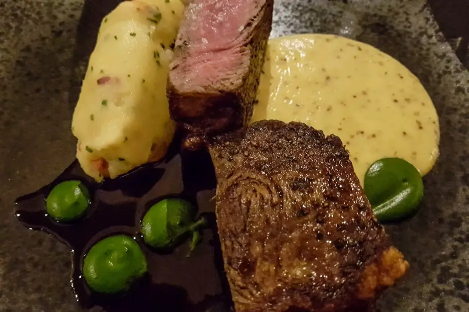 Typical Irish food - reinterpreted steak with potatoes