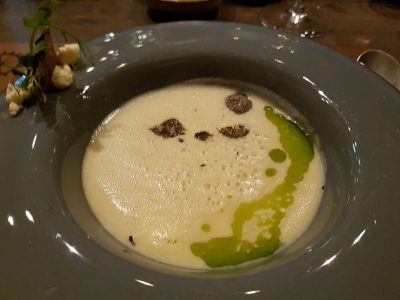 Truffled potato soup