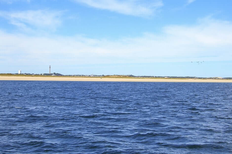 Long Point Beach overlooking the tower