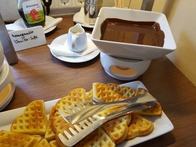 Waffles with chocolate Potsdam weekend