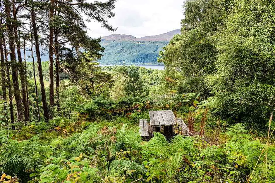 View above the Falls of Foyers Scotland Inverness Excursions