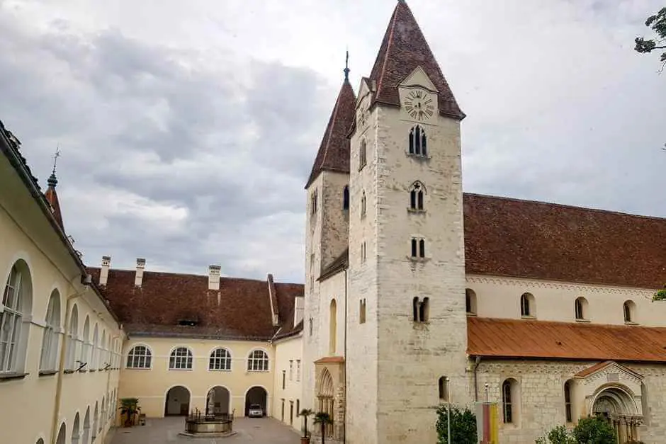 Collegiate church and monastery buildings