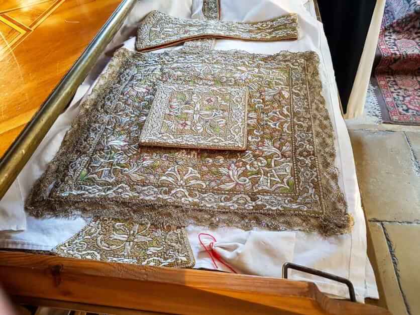 Valuable priestly robe from the 17. century