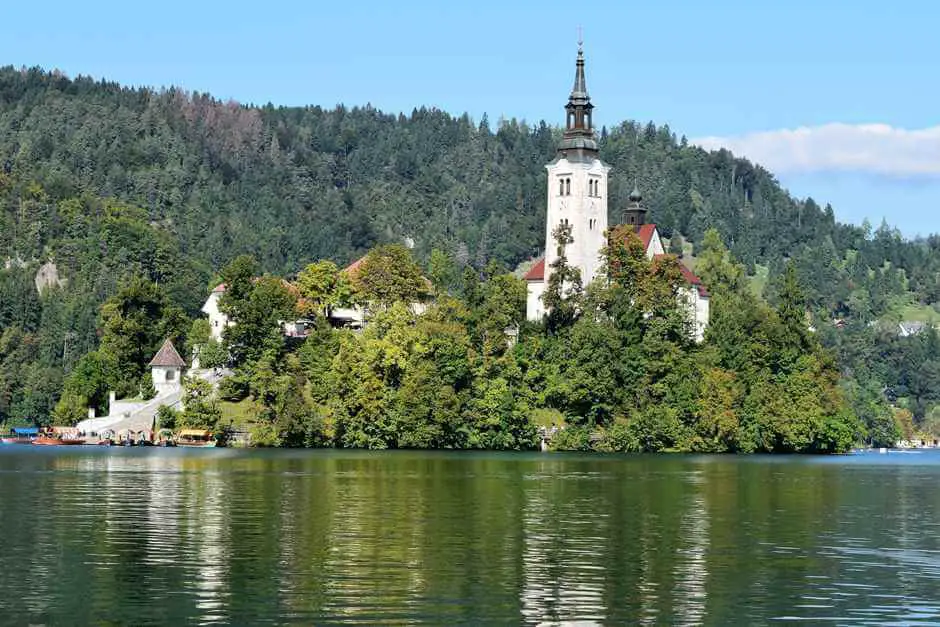 Church on the island in Lake Bled