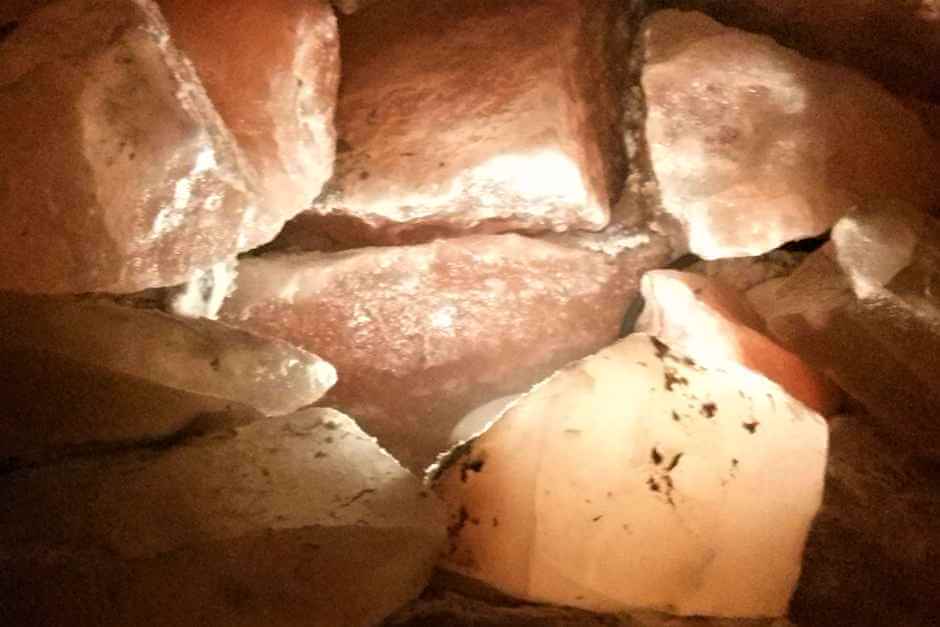 Salt stones in the salt cave