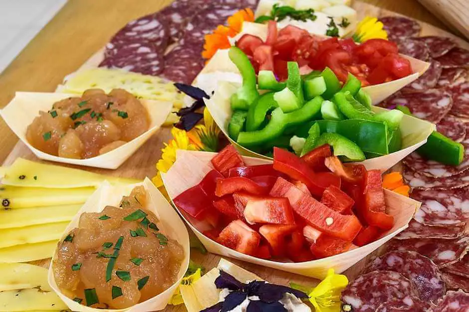 Der perfekte Lunch mit Paprikaschoten