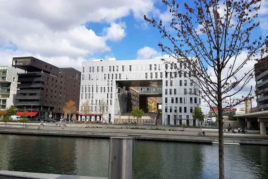 Modern architecture at the Port de Saone