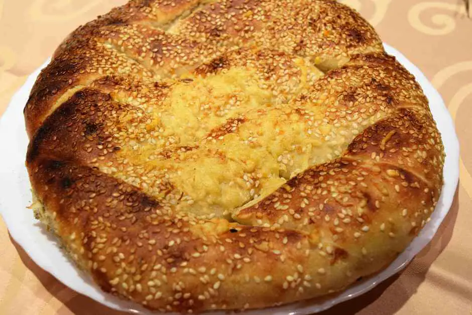 Sesame bread in the restaurants and cafes in Ljubljana