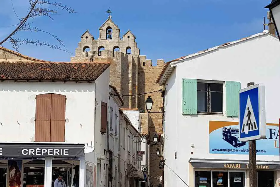 In der Innenstadt von Les Saintes Maries de la Mer Camargue Urlaub