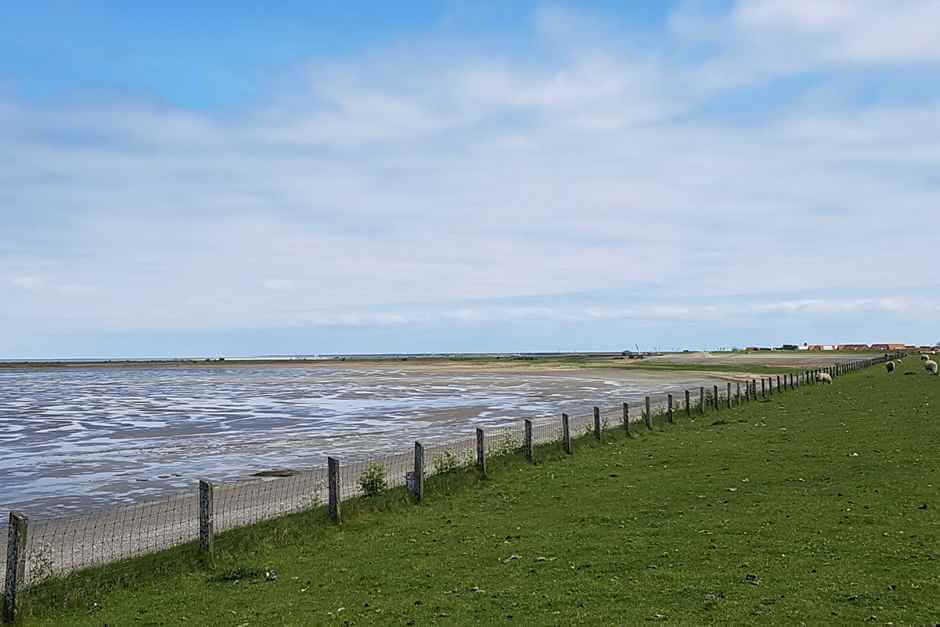 Holländische Nordseeküste und Wattenmeer bei Den Helder