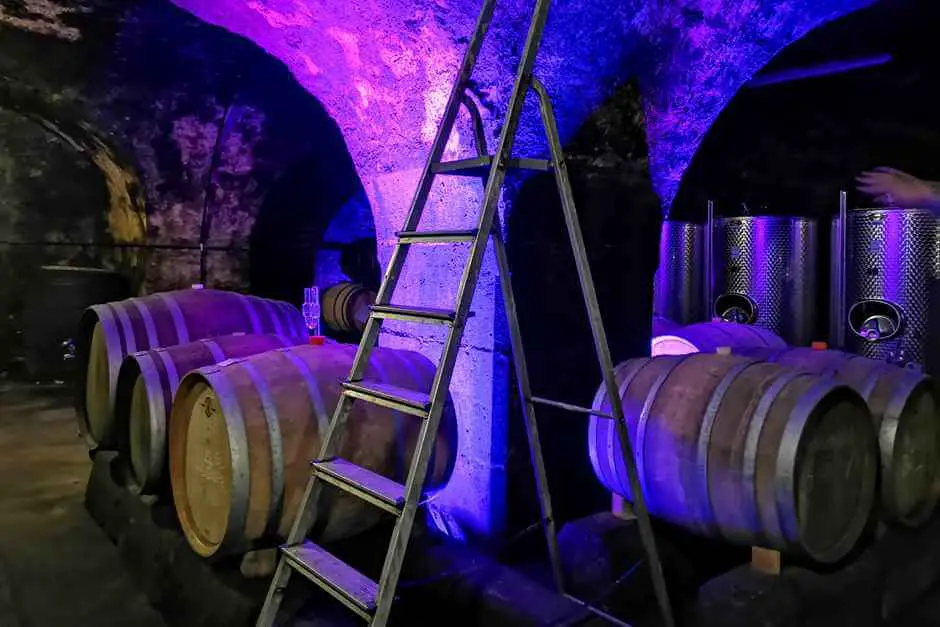 The wines ripen in the barrels