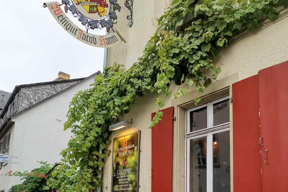 Winery Hamm in Oestrich-Winkel serves Hessian specialties