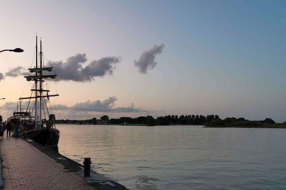 Evening mood on the IJssel