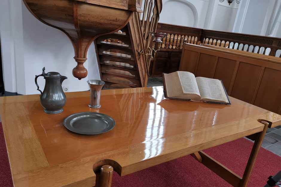 Altar in the Stephanuskerk - one of the Hasselt Netherlands sights at the harbor