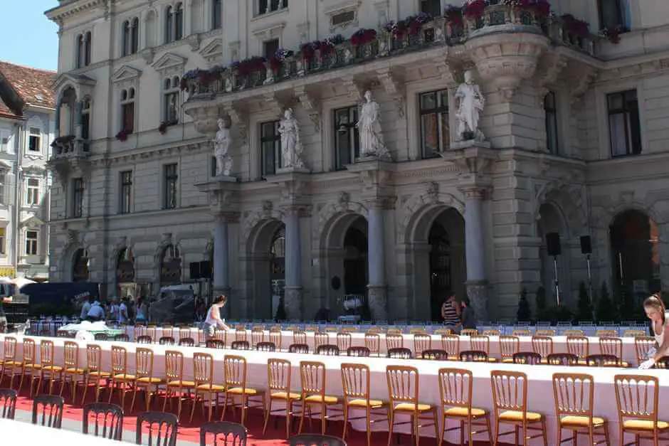 Lange Tafel in Graz