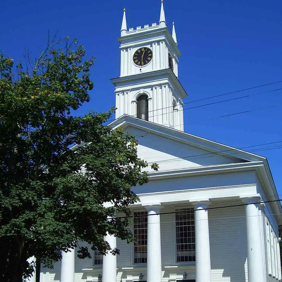 Old Whaling Church in Edgartown whale watching Massachusetts