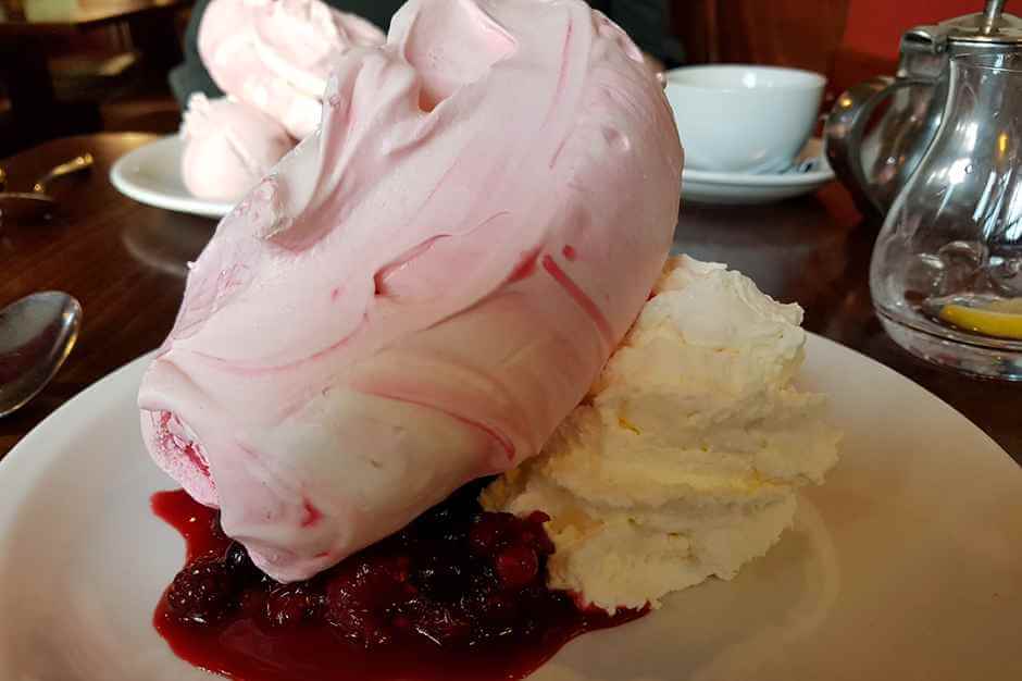 Forest Fruit Pavlova - Chewy Meringue with a Fruits of the Forest Compote