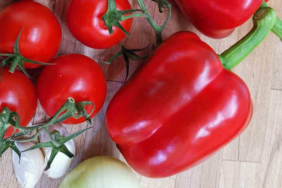 Das brauchst Du für Peperonata - Paprika Rezept für Paprikagemüse