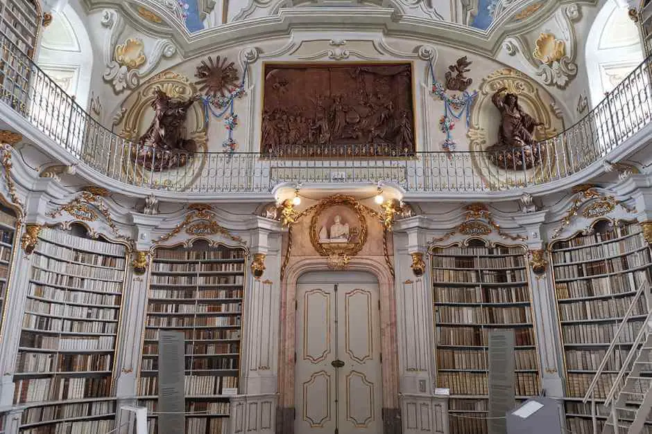 Entrance to the largest monastery library in the world