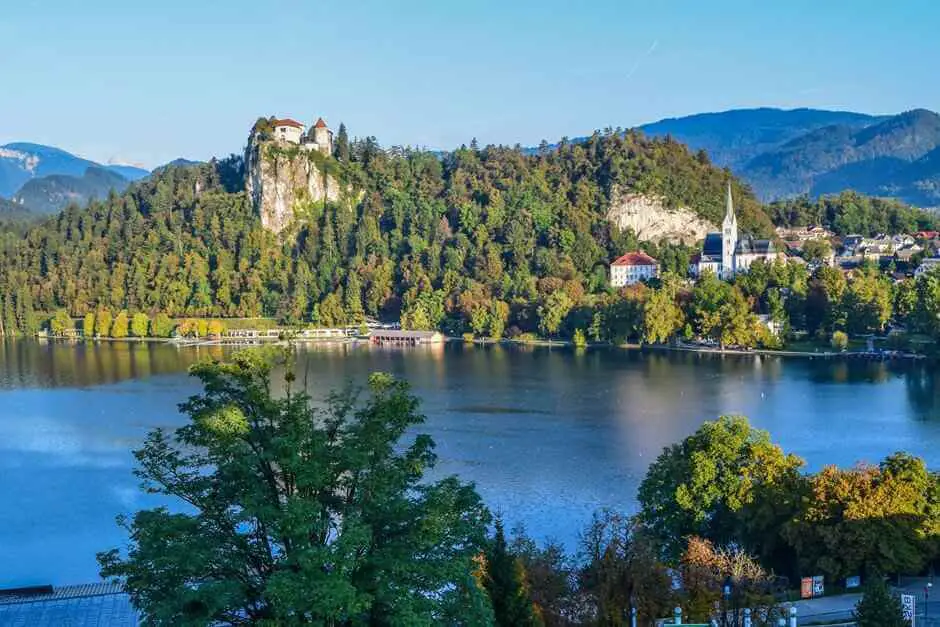 Bled Slovenia and its old town on Lake Bled