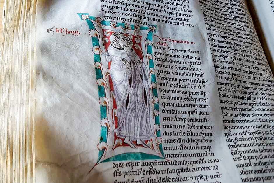 Created by monks on parchment