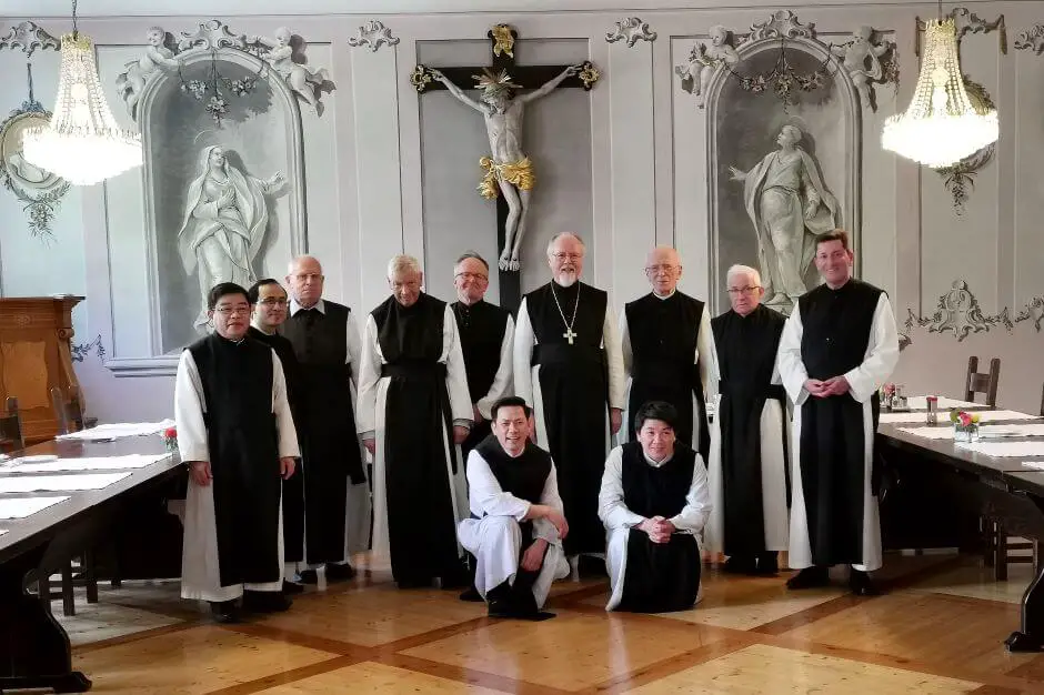 Monks from Stams Abbey
