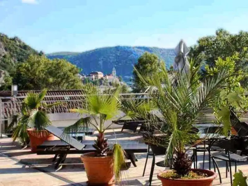 Dürnstein vom Hotel Pfeffel Wachau aus