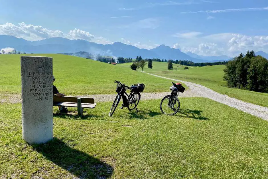 Bike tour in the foothills of the Alps