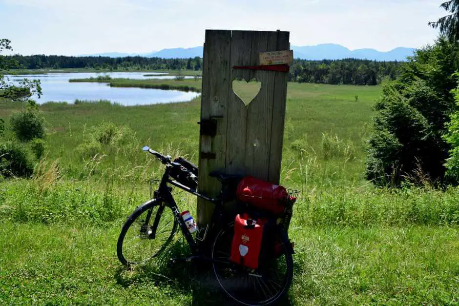 Bicycle tour in the foothills of the Alps