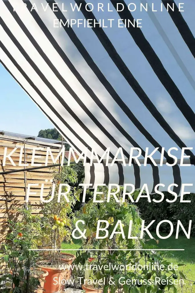 Klemmmarkise für Terrasse & Balkon
